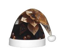 BLWSLC Chapeau de Noël blanc délicat imprimé fleur de lotus pour enfants, chapeau de Noël festif adapté pour les fêtes du Nouvel An et les vêtements d'hiver en plein air