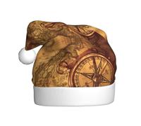 BLWSLC Chapeau de Noël imprimé Loi de la boussole pour adulte - Chapeau de Noël festif adapté pour les vacances du Nouvel An et les fêtes en plein air