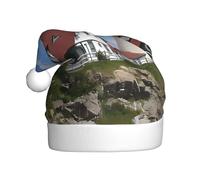BLWSLC Chapeau de Noël imprimé phare pour adulte - Décoration de Noël - Convient pour les spectacles sur scène, les fêtes de vacances