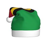 BLWSLC Chapeau de Noël pour adulte avec motif drapeau du Vanuatu - Chapeau décoratif pour le Nouvel An, les fêtes de fin d'année ou Noël