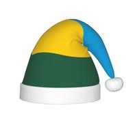 BLWSLC Chapeau de Noël pour enfant avec drapeau du Rwanda - Chapeau de Noël festif - Convient pour les fêtes de vacances et les vêtements d'hiver en plein air