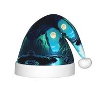 BLWSLC Chapeau de Noël pour enfant avec imprimé « Water Moon Cave », chapeau décoratif, fournitures de fête adaptées pour les spectacles sur scène, Noël