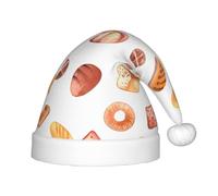 BLWSLC Chapeau de Noël pour enfants imprimé pain peint chapeau de Noël festif adapté pour les fêtes du Nouvel An et les vêtements d'hiver en plein air