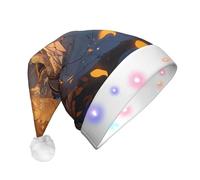 BLWSLC Chapeau de Père Noël lumineux Cendrillon pour adulte avec lumières LED adapté pour Noël, Nouvel An et autres fêtes de fin d'année