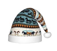BLWSLC Chapeaux de Noël imprimés à rayures de cheval pour enfants, chapeaux décoratifs adaptés pour Noël, les fêtes du Nouvel An, etc.