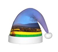 BLWSLC Chapeaux de Noël imprimés arc-en-ciel pour enfants, chapeaux décoratifs adaptés pour Noël, les fêtes du Nouvel An, etc.