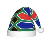 BLWSLC Chapeaux de Noël imprimés drapeau de l'Afrique du Sud pour enfants, chapeaux décoratifs adaptés pour Noël, les fêtes du Nouvel An, etc.
