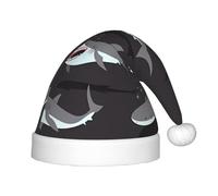 BLWSLC Chapeaux de Noël imprimés pour enfants en forme de poisson adaptés pour les fêtes de Noël, les réunions de famille