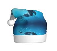 BLWSLC Chapeaux de Noël Kiss Dolphin Tale pour adultes, accessoires parfaits pour Noël et fêtes de famille