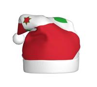 BLWSLC Chapeaux de Noël pour adultes avec drapeau du Burundi, accessoires parfaits pour Noël et fêtes de famille