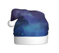 BLWSLC Chapeaux de Père Noël interstellaires imprimés univers avec étoiles et galaxie, chapeaux décoratifs, adaptés pour Noël et Nouvel An, spectacles sur scène