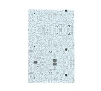 BLWSLC Chiffon de décoration de cuisine imprimé chimie adapté pour le nettoyage de la cuisine 40,6 x 66 cm