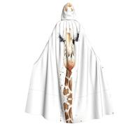 BLWSLC Clever Giraffe Cape à capuche imprimée pour adulte Convient pour les spectacles et les fêtes