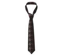 BLWSLC Cravate pour homme imprimée « Treble Love and Music » - Convient pour les occasions formelles et les mariages - 144,8 cm