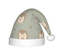 BLWSLC De nombreux chapeaux de Noël imprimés hérissons pour enfants, chapeaux décoratifs adaptés pour Noël, les fêtes du Nouvel An, etc.