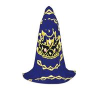 BLWSLC Diadème fantaisie imprimé longue petite cape à capuche pour fêtes de vacances, cosplay et fêtes costumées