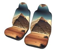 BLWSLC Dreaming of The Pyramids of Khufu Lot de 2 housses de siège de voiture imprimées pour bus, ferry, voiture, SUV, camion, camionnette, housse de siège de voiture