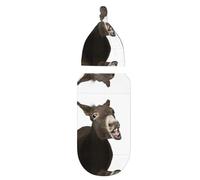BLWSLC Funny Donkey Sac à emmailloter pour nouveau-né avec capuche pour bébé de 0 à 6 mois