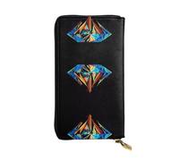 BLWSLC Galaxy Diamond Pochette longue avec fermeture éclair et porte-cartes, sac de rangement portable pour pièces de monnaie de voyage, convient pour les voyages et un usage quotidien