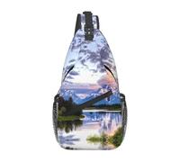 BLWSLC Grand Teton National Park Sac à bandoulière décontracté avec bandoulière réglable pour course à pied et randonnée