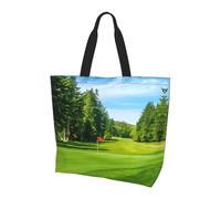 BLWSLC Grand Teton Sac fourre-tout à motif parc national Sac de voyage pour le shopping quotidien, la plage et le fitness, Gazon de golf, Taille unique