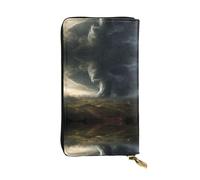 BLWSLC Grande pochette tornade longue, portefeuille à fermeture éclair, porte-cartes et sac de rangement portable pour pièces de monnaie de voyage adapté pour les voyages et une utilisation