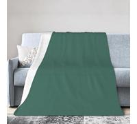 BLWSLC Grande taille 152,4 x 127 cm, couverture en flanelle imprimée vert printemps volant adaptée pour canapés et chaises