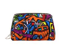 BLWSLC Grande trousse de toilette de voyage avec expression confuse - Pour voyage et usage quotidien