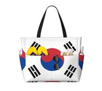 BLWSLC Imprimé drapeau de la République de Corée, sac de voyage de grande capacité, adapté pour les vacances, le camping et une utilisation quotidienne.