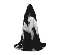 BLWSLC Jolie cape à capuche en forme de mouton avec motif de mère pour adolescent, pour cosplay, déguisement et fête de vacances
