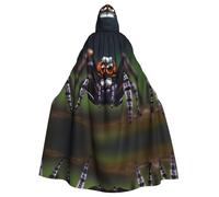 BLWSLC La cape à capuche à motif d'araignées tropicales de la forêt tropicale est parfaite pour Halloween, le carnaval, les fêtes à thème et même comme costume de vampire.