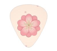 BLWSLC Little Pink Cherry Blossoms Lot de 12 médiators en 3 épaisseurs différentes pour les joueurs acoustiques, électriques et de groupe