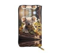 BLWSLC Long bracelet mignon koala imprimé longue pochette adaptée pour les sorties, les voyages, la randonnée