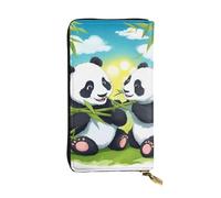 BLWSLC Longue dragonne avec deux pandas heureux imprimés, adaptée pour les sorties, les voyages, la randonnée