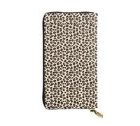 BLWSLC Longue pochette à imprimé léopard, portefeuille à fermeture éclair, porte-cartes, sac de rangement portable pour pièces de monnaie de voyage, convient pour les voyages et un usage quotidien