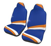 BLWSLC Lot de 2 housses de siège de voiture pour bus, ferry, protection de voiture, SUV, camion, camionnette, drapeau des îles Marshall