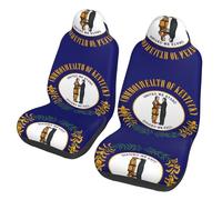 BLWSLC Lot de 2 housses de siège de voiture, SUV, camions, camionnettes, housses de siège de voiture, motif drapeau de l'État du Kentucky