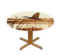 BLWSLC Nappe ronde à motif canard Fly Upon River - Nappe décorative S - Convient pour les restaurants, banquets, fêtes