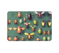 BLWSLC Paillasson imprimé Insect Atlas, tapis d'extérieur, pour cuisine, salle de bain, décoration intérieure et extérieure.