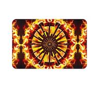 BLWSLC Paillasson imprimé « Turning The Flame », convient pour les cuisines, les salles de bains, la décoration intérieure et extérieure.