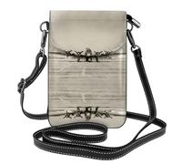 BLWSLC Petit portefeuille pour téléphone portable imprimé Airplane Art Sac à bandoulière amovible adapté pour le shopping et les voyages