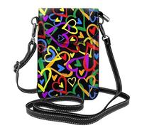 BLWSLC Petit sac à bandoulière léger Gay Pride Rainbow imprimé pour femme avec emplacements pour cartes, adapté pour un usage quotidien et les voyages