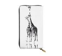 BLWSLC Pochette longue girafe africaine avec fermeture éclair, porte-cartes, sac de rangement portable pour pièces de monnaie de voyage, convient pour les voyages et un usage quotidien