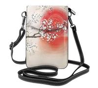 BLWSLC Portefeuille et sac à bandoulière avec imprimé reflet du soleil, élégant, parfait pour le shopping, les voyages, le camping et une utilisation quotidienne.