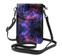 BLWSLC Portefeuille et sac à bandoulière imprimé univers galaxie star espace, élégant, parfait pour le shopping, les voyages, le camping et une utilisation quotidienne.