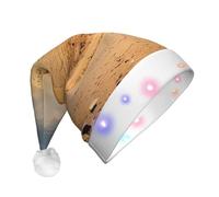 BLWSLC Pyramide égyptienne dans le désert pour adulte - Chapeau de Père Noël lumineux avec lumières LED - Convient pour Noël, Nouvel An et autres fêtes de fin d'année