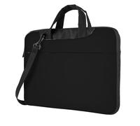 BLWSLC Sac à bandoulière pour ordinateur portable en tissu Oxford 600D résistant aux chocs avec inscription « Happy Fathers Day To The Best Dad » pour un usage quotidien, Noir , 14 inch