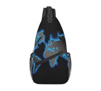 BLWSLC Sac à dos à bandoulière unique pour homme imprimé carte du monde décontracté sac à bandoulière épaisse réglable adapté pour les sorties quotidiennes