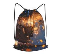 BLWSLC Sac à dos de voyage avec cordon de serrage imprimé Cendrillon - Portable - Convient pour les voyages courts