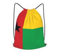 BLWSLC Sac à dos de voyage avec cordon de serrage imprimé drapeau de la Guinée-Bissau - Portable - Convient pour les voyages courts